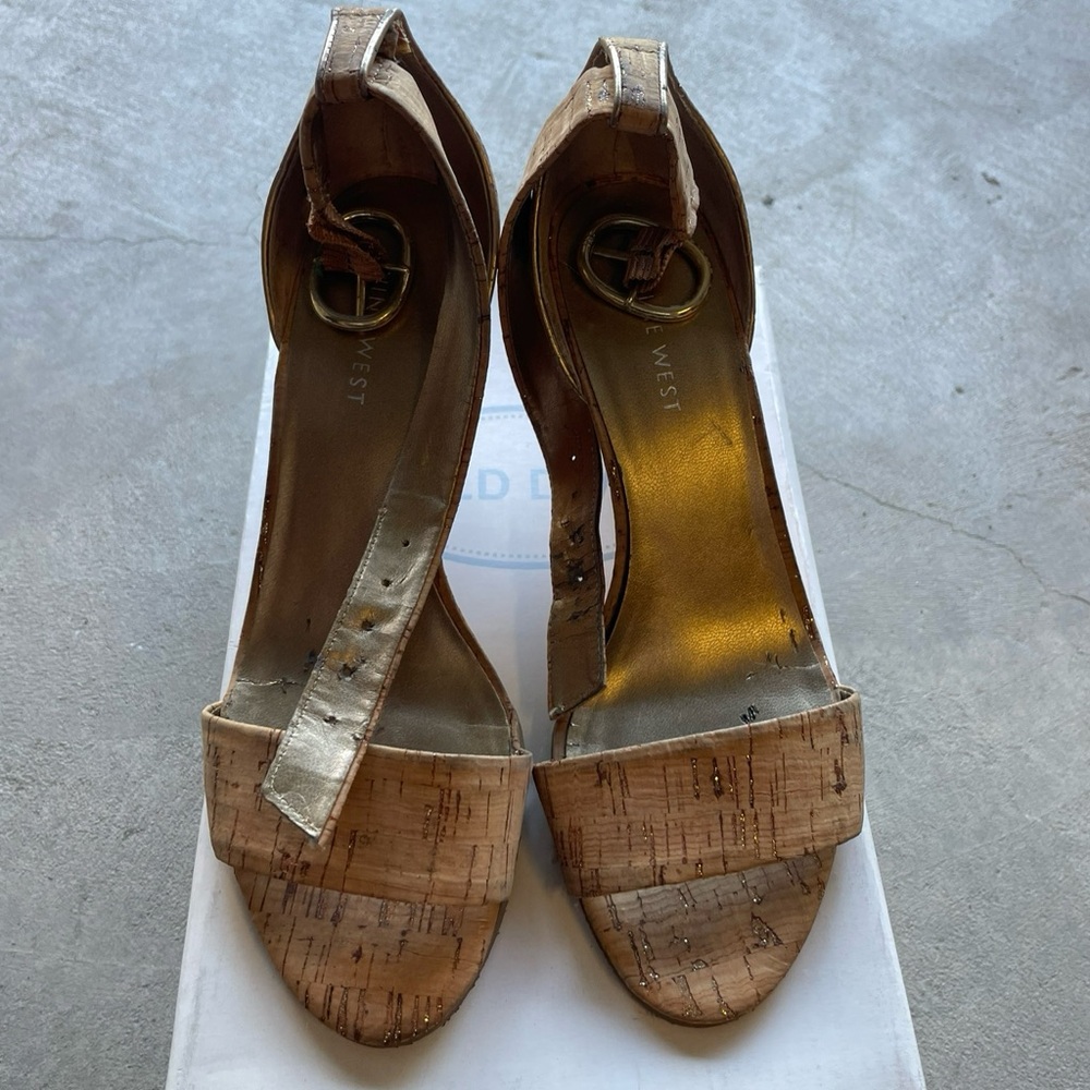 Nine West Cork Heels in Tan